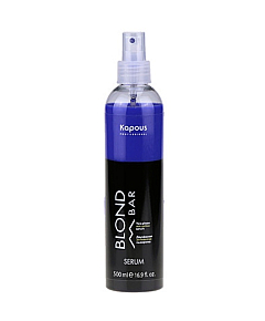 Kapous Professional Blond Bar - Двухфазная сыворотка для волос с антижелтым эффектом, 500 мл
